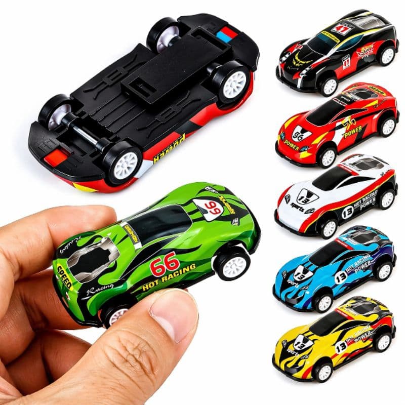 kit 6 Carrinhos de Metal Fricção Carros a roda livre Coleção 6 Carros de Brinquedo de Ferro