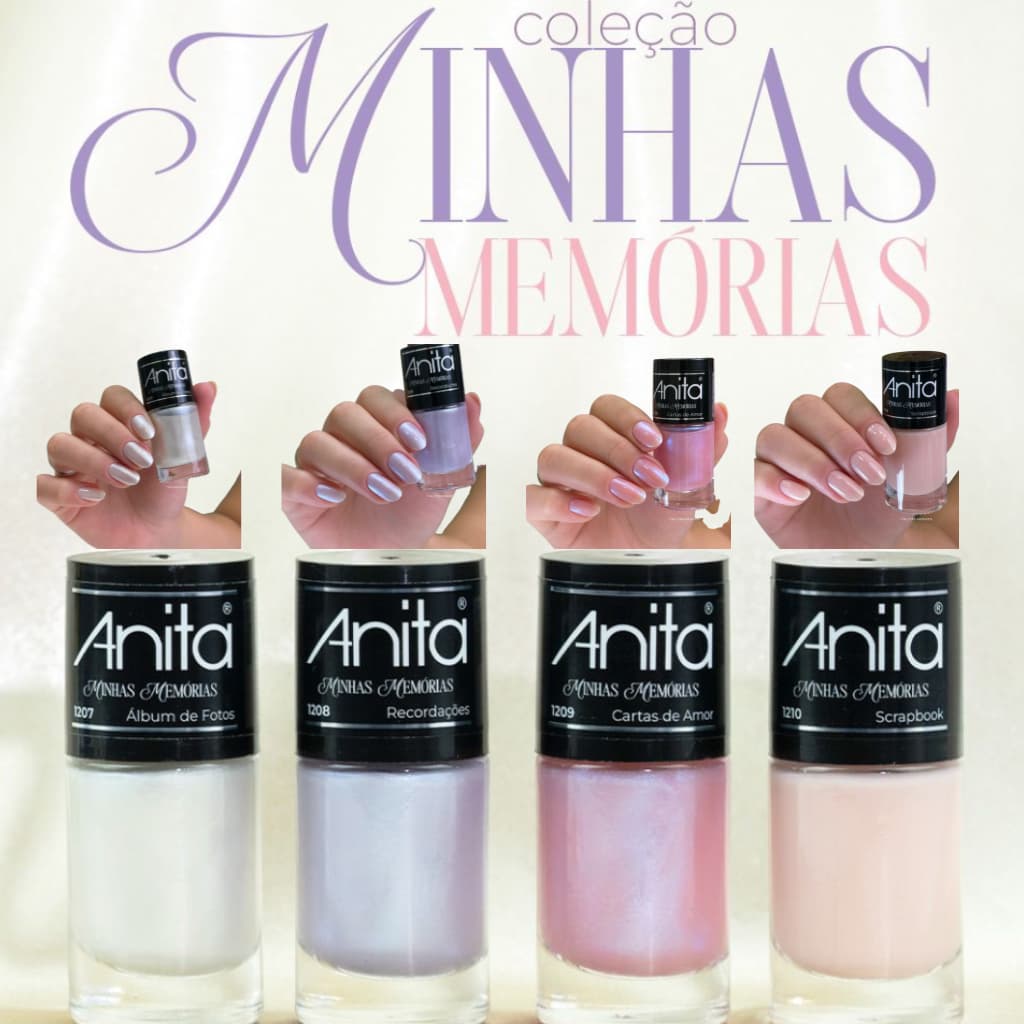 Esmaltes Anita Coleção Minhas Memorias Perolado