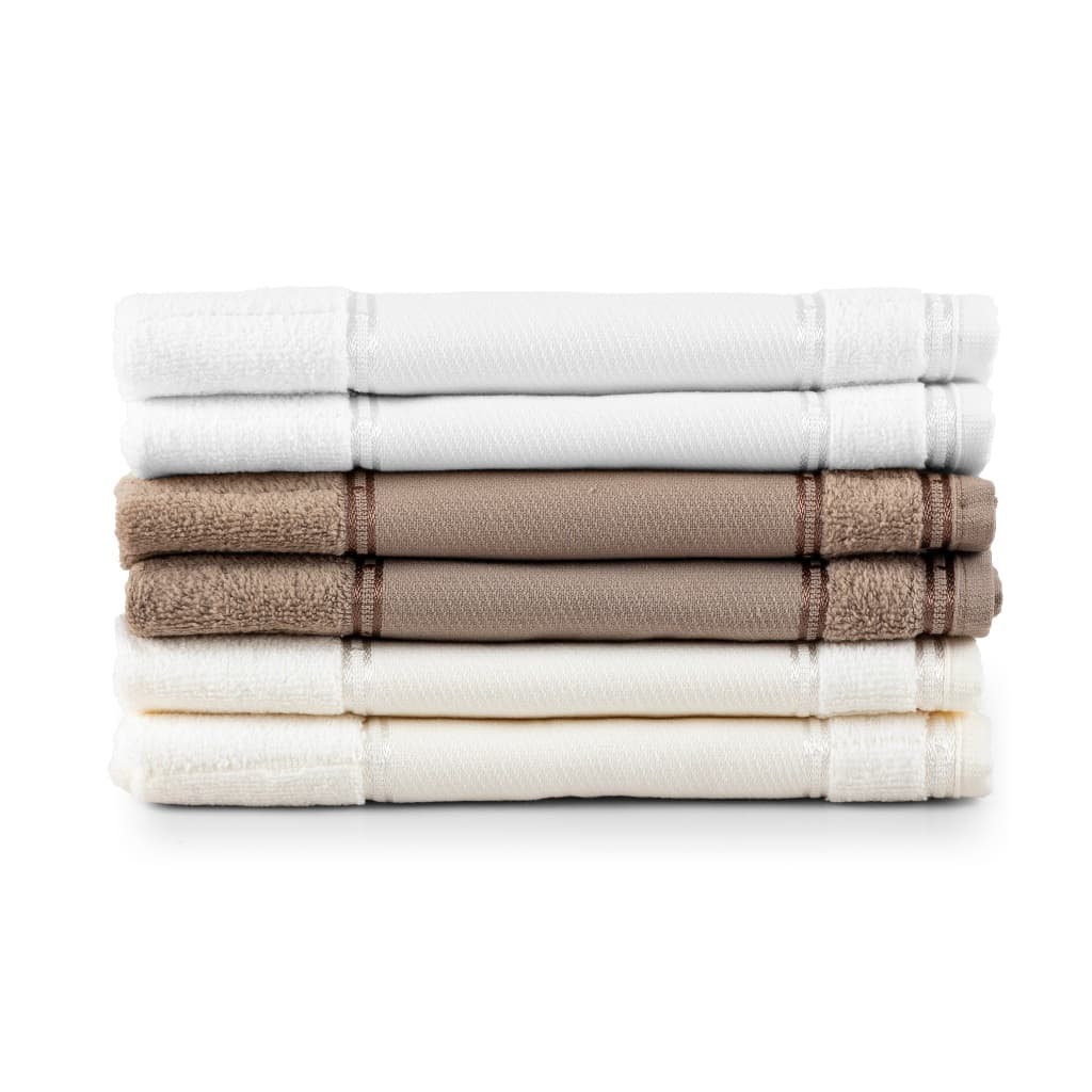Kit 6 Toalha Lavabo Bellarte 98% Algodao Gramatura 420 g/m²  30cm x 50cm