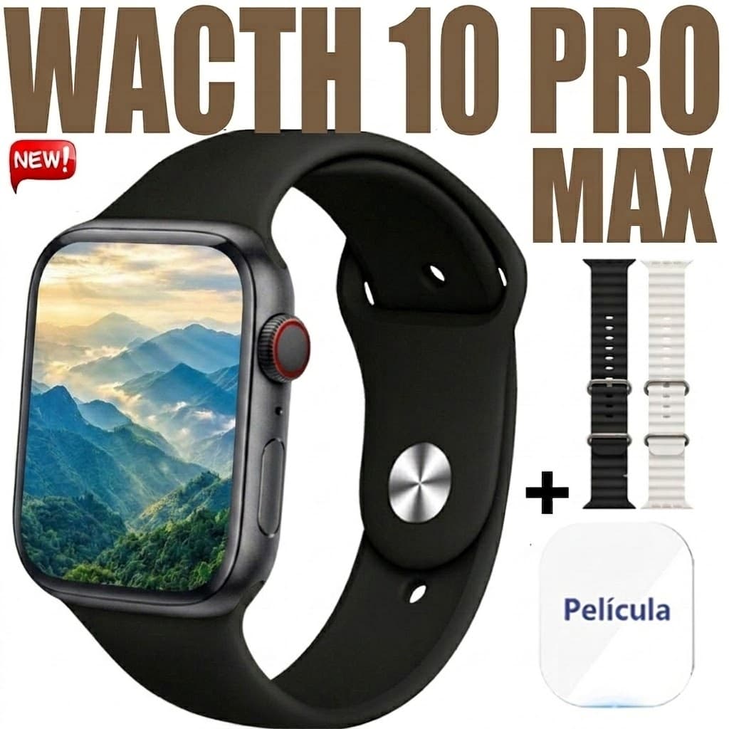 Relógio 10 SmartWatch 10 PRO MAX  Homens BT Chamada Sempre Em Exibição Temperatura Corporal Fitness