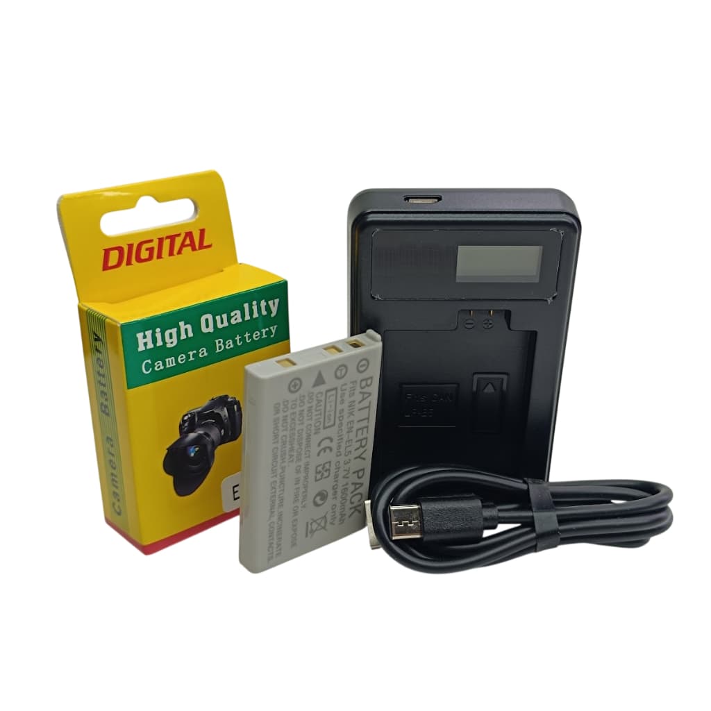 Carregador + Bateria En-el5 Para Nikon COOLPIX P530 P520 P510 P500 P100 P90 P6000 P80 P5000 P5100