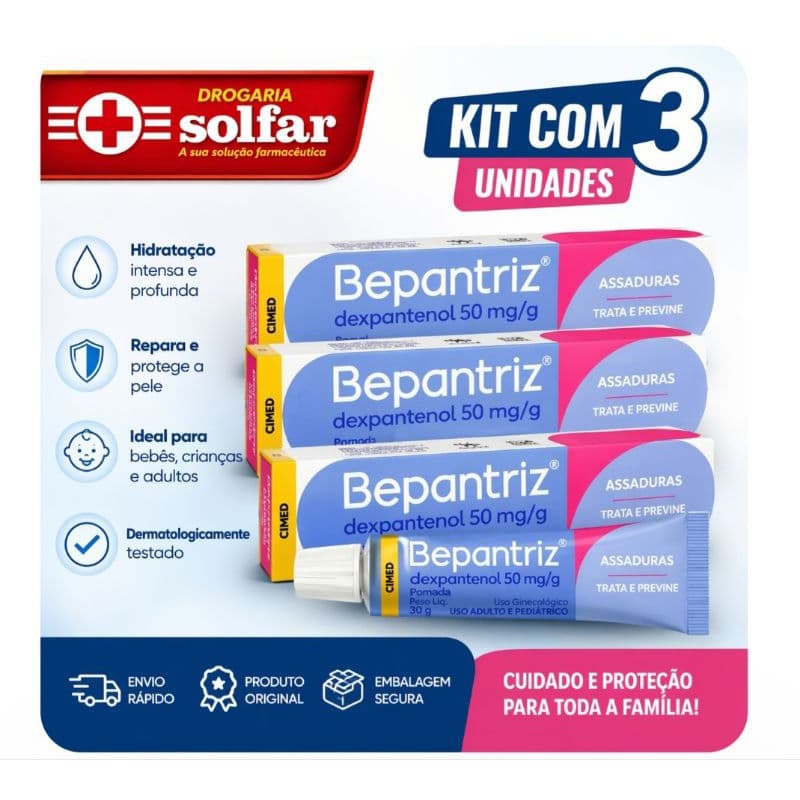 bepantrizPomada Bepantriz  30g Hidratante Reparador Pele Seca e Irritada | Drogaria Solfar