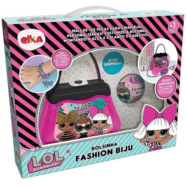 Bolsinha Fashion Biju c/ Acessórios L.O.L Surprise - Elka