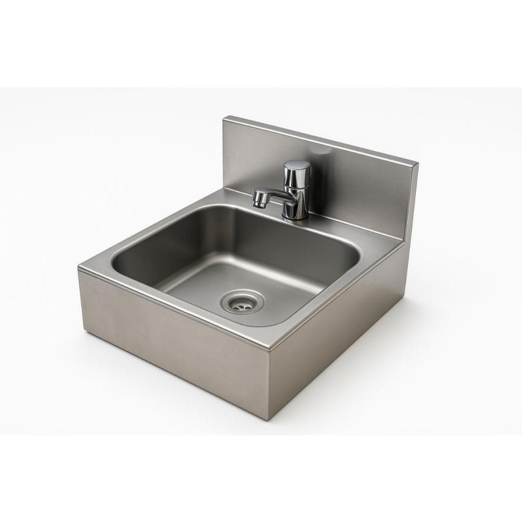 Pia Suspensa Lavatorio Industrial Lavar Maos Assepsia Inox