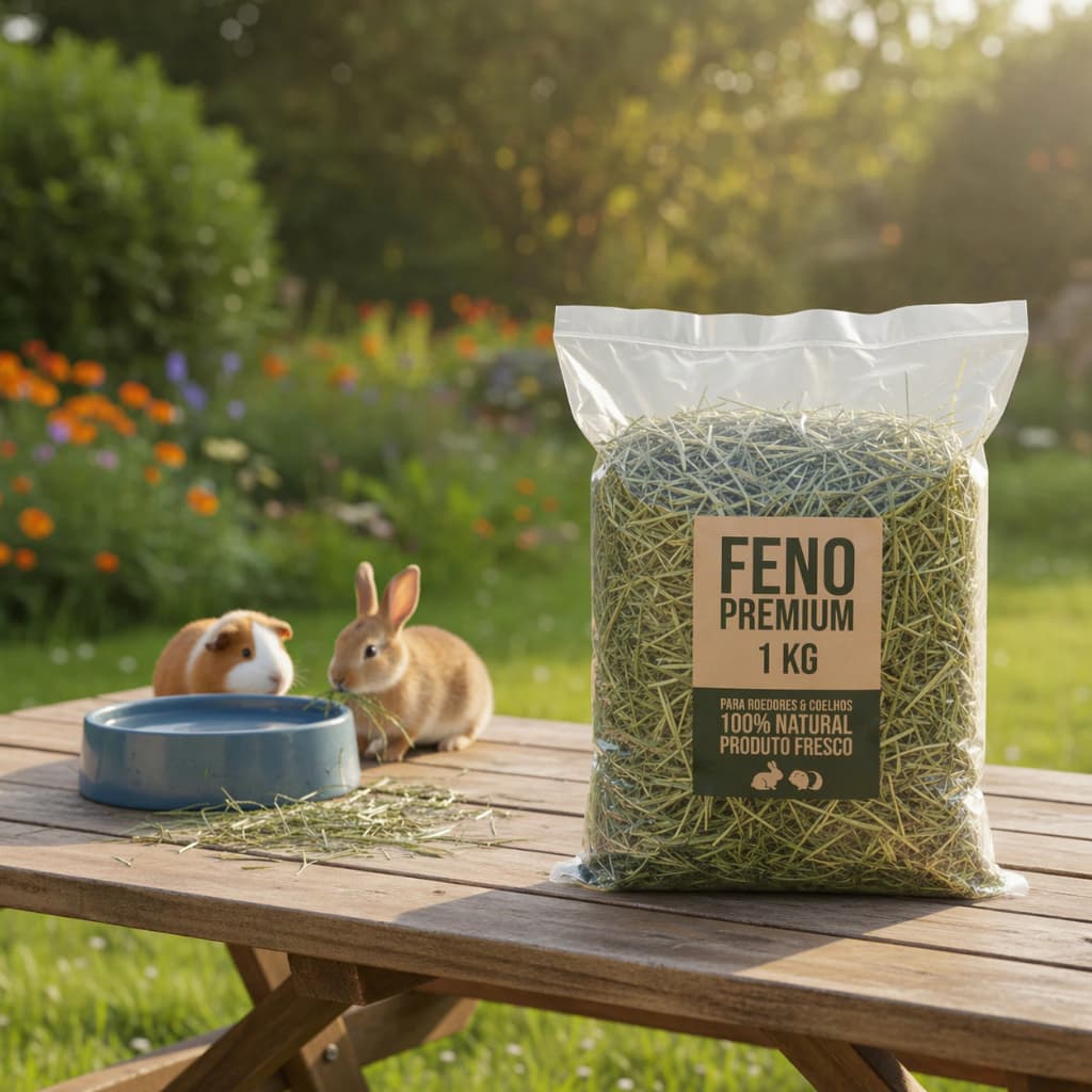 Feno Capim 1 Kg Coast Cross Tifton 85 Coelhos Roedores Pet