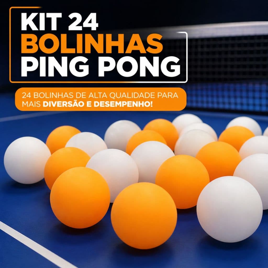 Kit Bolinhas Ping Pong Bolas Para Tenis De Mesa Treinos Atividades Pet Brinquedo