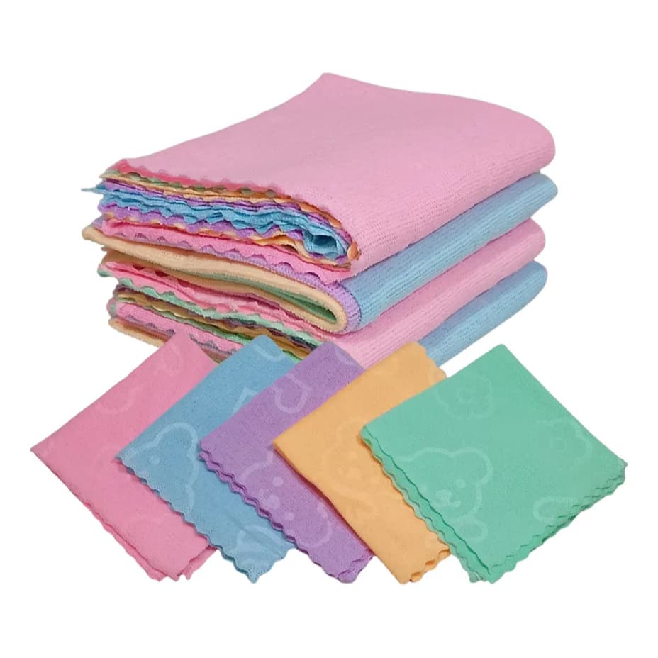Kit 10 Panos de Limpeza Microfibra Multiuso 30x30cm Limpeza Geral