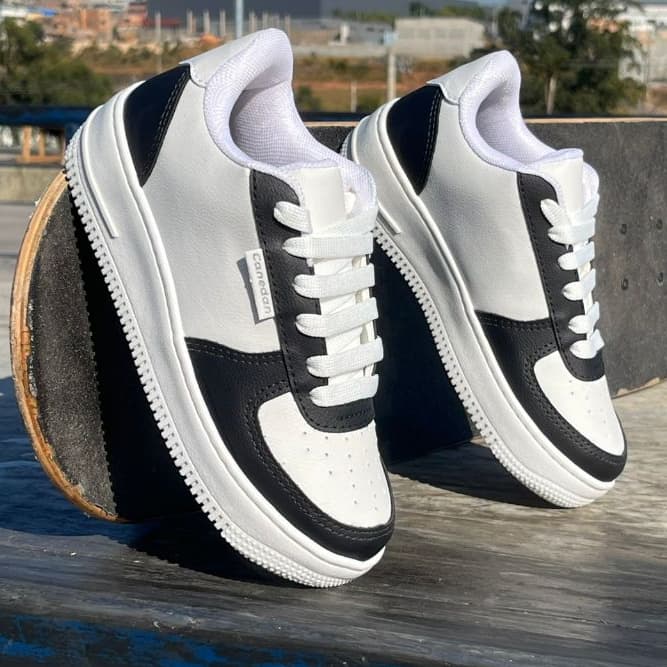 Tenis casual Blogueira Plataforma Casual Branco Academia Dia A dia Promoção 2026 !