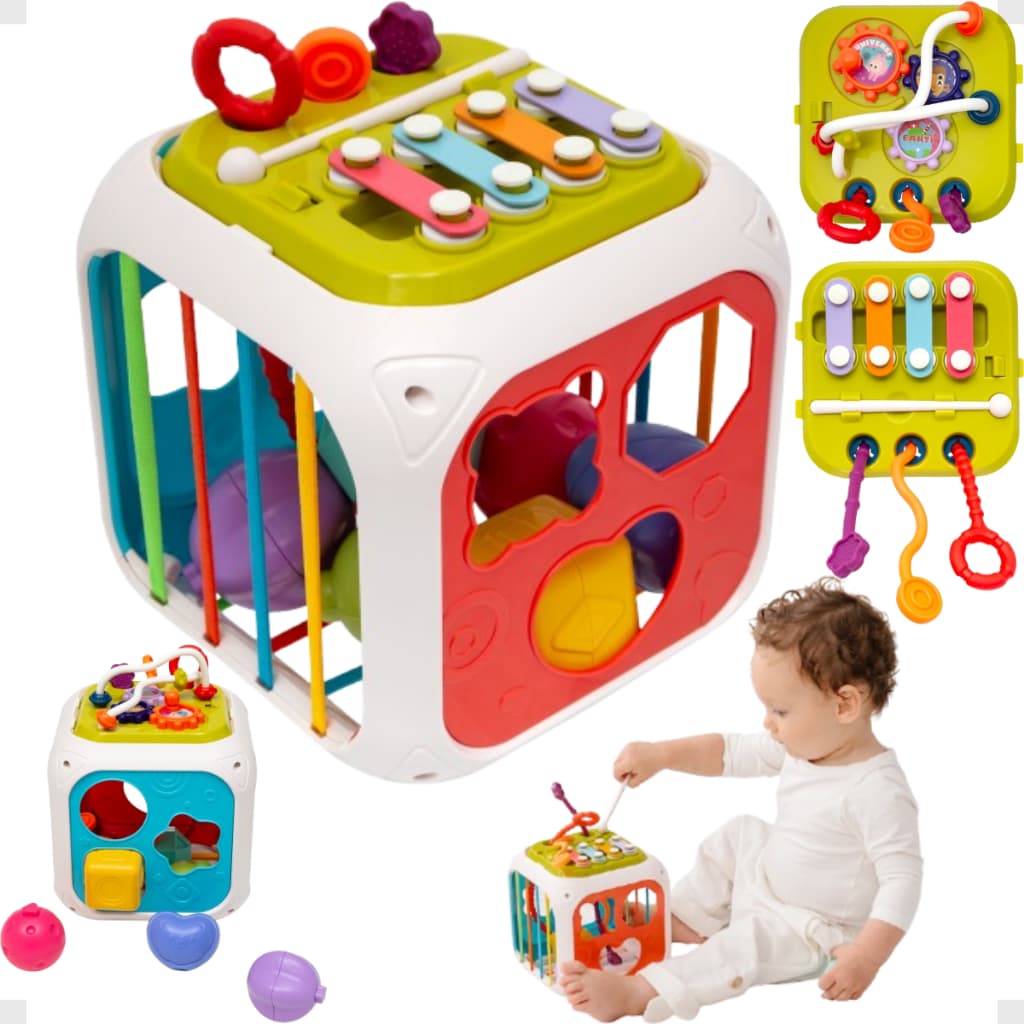 Cubo De Atividades Buba Formas Encaixes Didático Educativo
