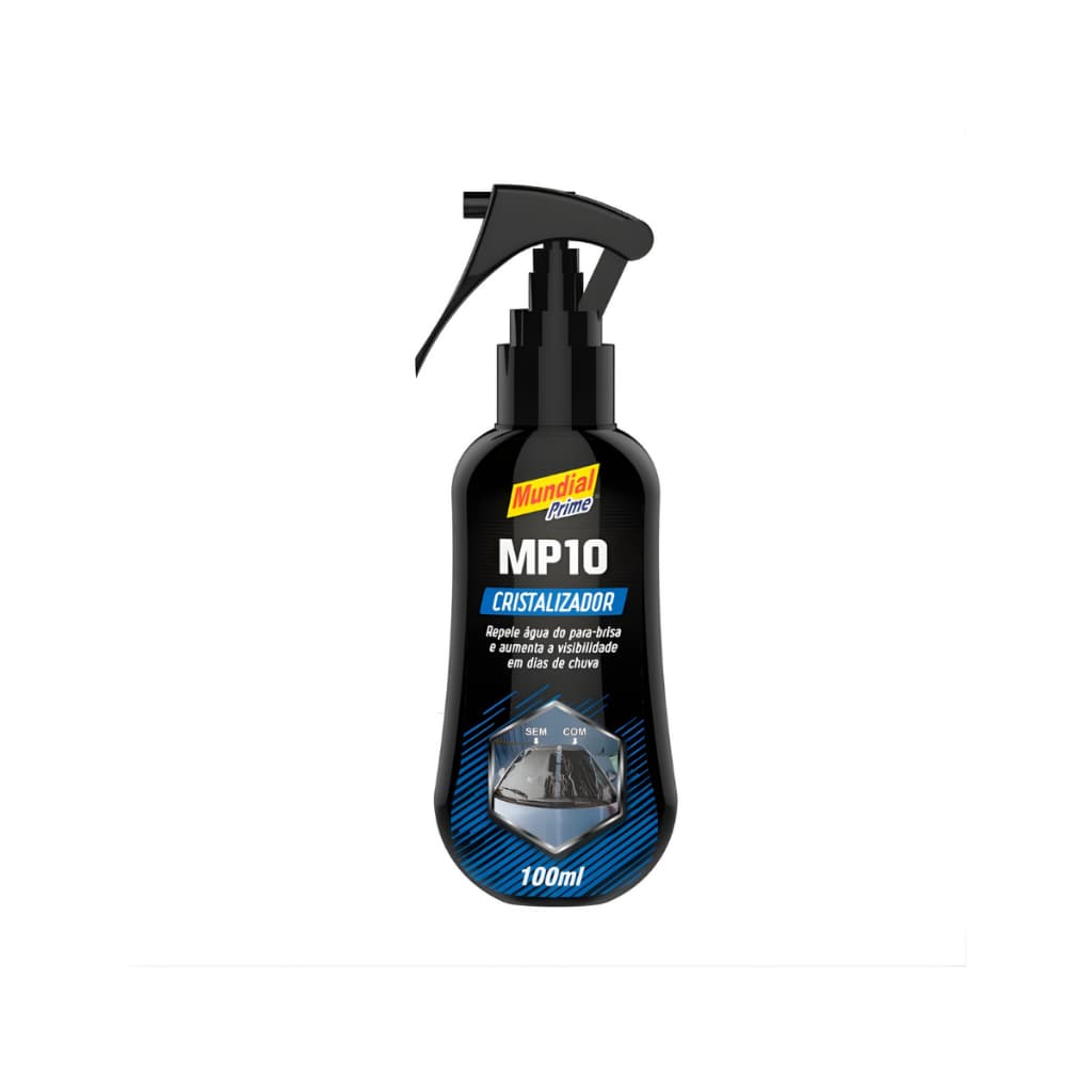 Cristalizador de Vidros 100ml Repele a Chuva e Água Ideal P/ Parabrisas Retrovisor Espelhos Box MP10