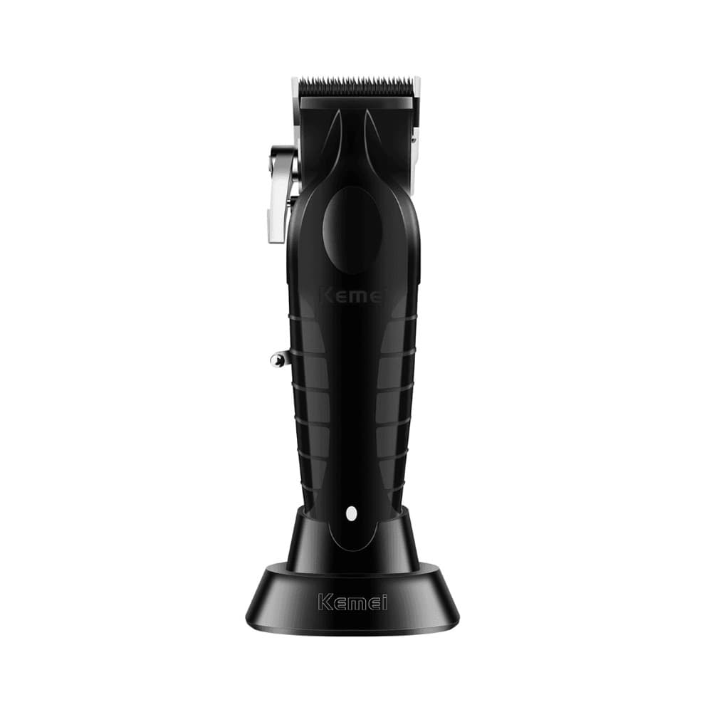 Máquina De Cortar Cabelo Profissional Base Pentes Kemei Km-2296