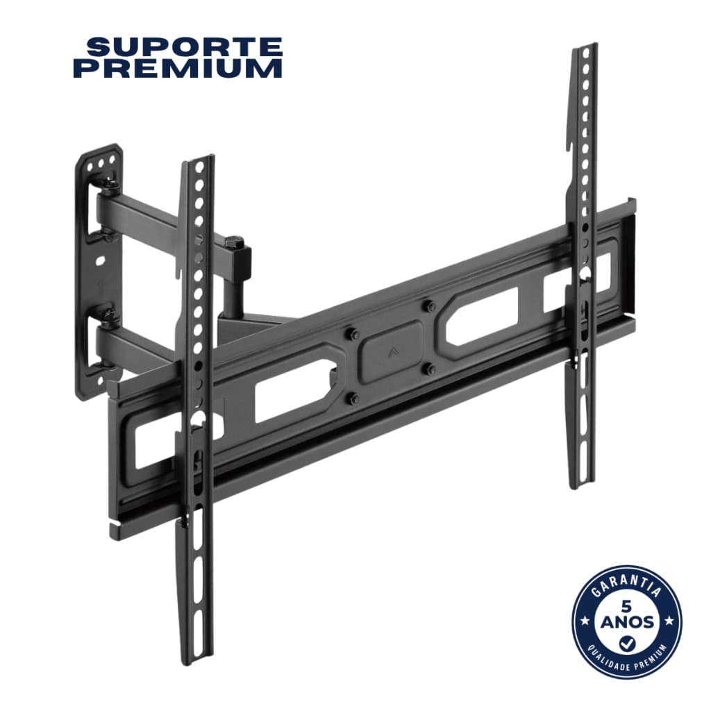 Suporte de TV Articulado Reforçado para TVs de 37 40 43 50 55 65 70 Polegadas para Parede Premium