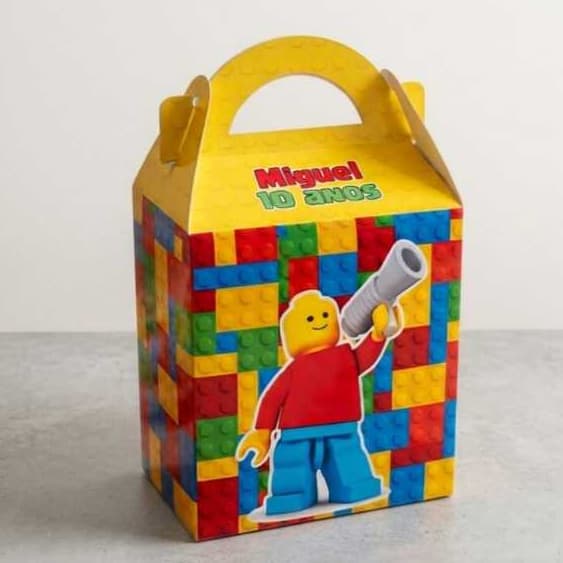 Caixinha Maleta Lego Lembrancinha Legos