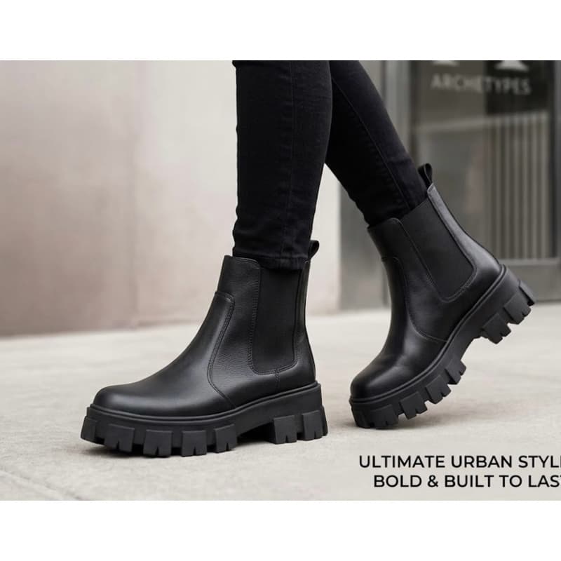 Bota Coturno Chelsea Tratorado Feminina - Oferta!