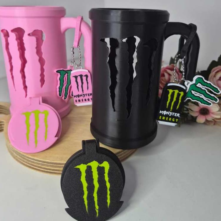 KIT SUPORTE PARA LATAS MONSTER/CHAVEIRO/ABRIDOR DE LATAS
