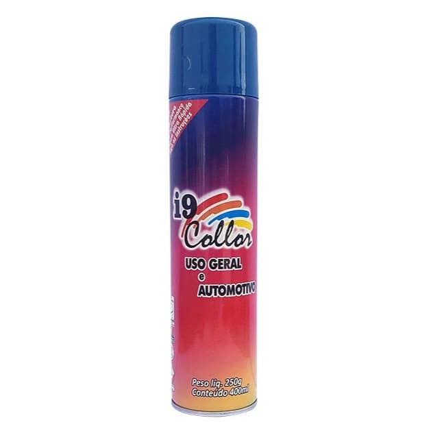 Tinta Spray Azul Motor escuro 400ml uso geral e automotivo i9 Collor