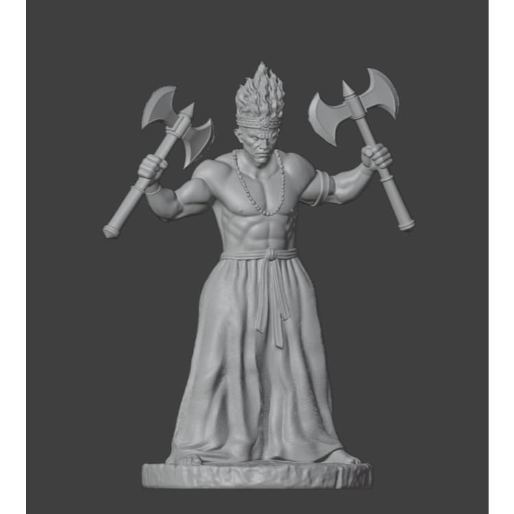 Imagem em Miniatura de Xangô ( modelo 4 ) - SEM PINTURA