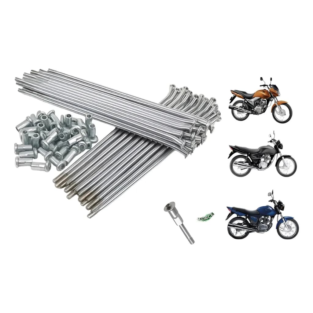 Raio Dianteiro/Traseiro Titan 125/150/160 4mm Zincado