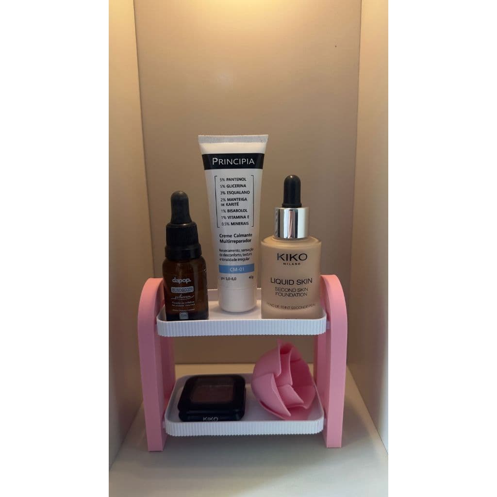 Porta Maquiagem Organizador Bancada Skincare e Cosméticos