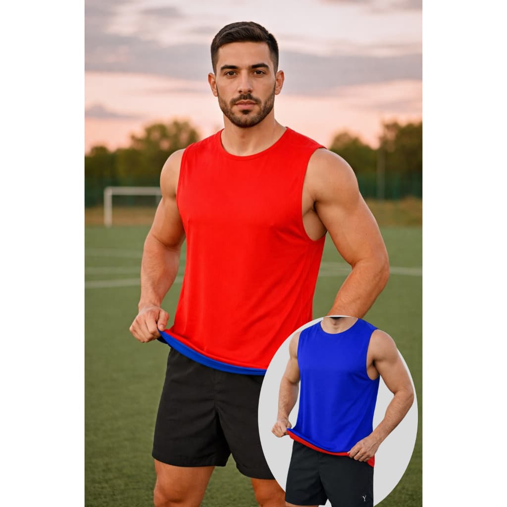 Kit 10 Coletes de Futebol Lateral Fechada para Treino - Dupla Face Tecido Premium