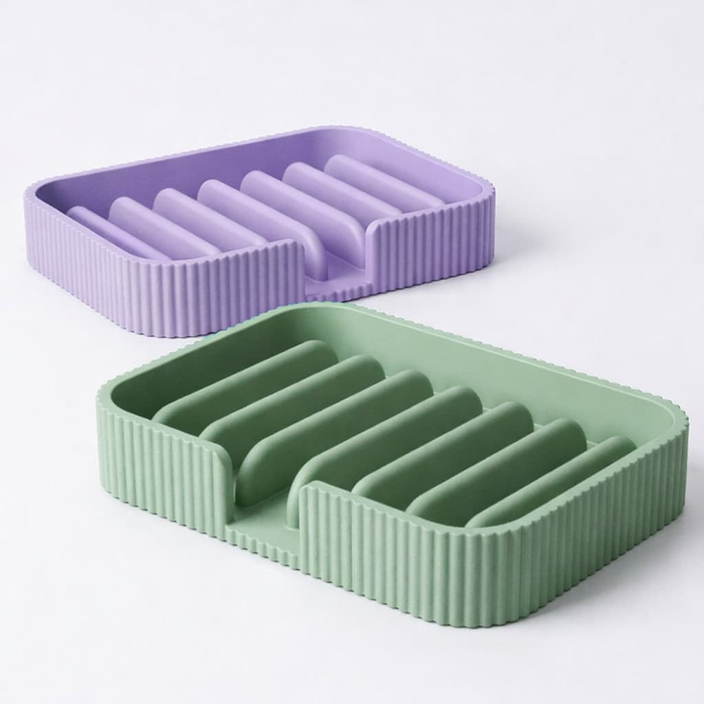 Saboneteira Moderna (30 cores disponíveis) Banheiro e Cozinha - Drenagem Rápida, Design Elegante, Durável BGG0213