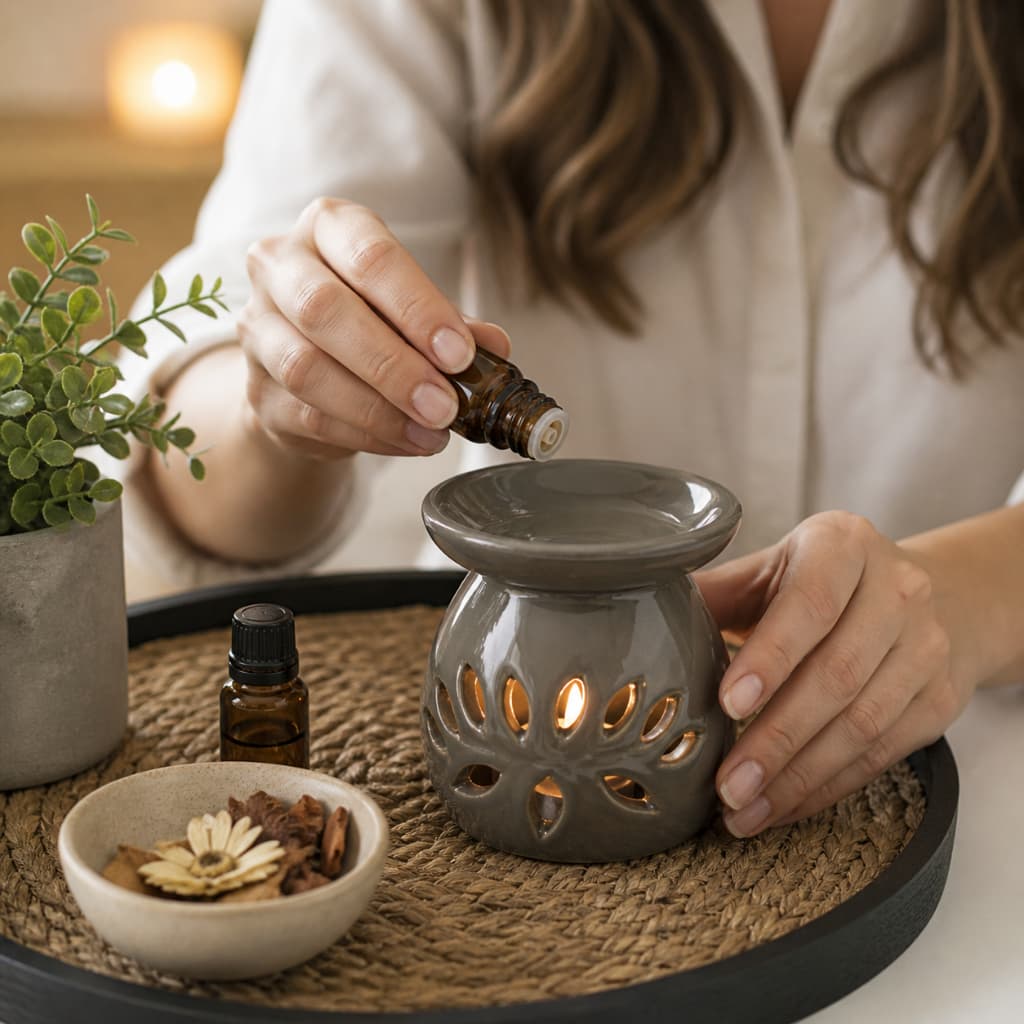 Aromatizador Porta Vela de Cerâmica – Ambiente Aconchegante e Perfumado - Envio Rápido