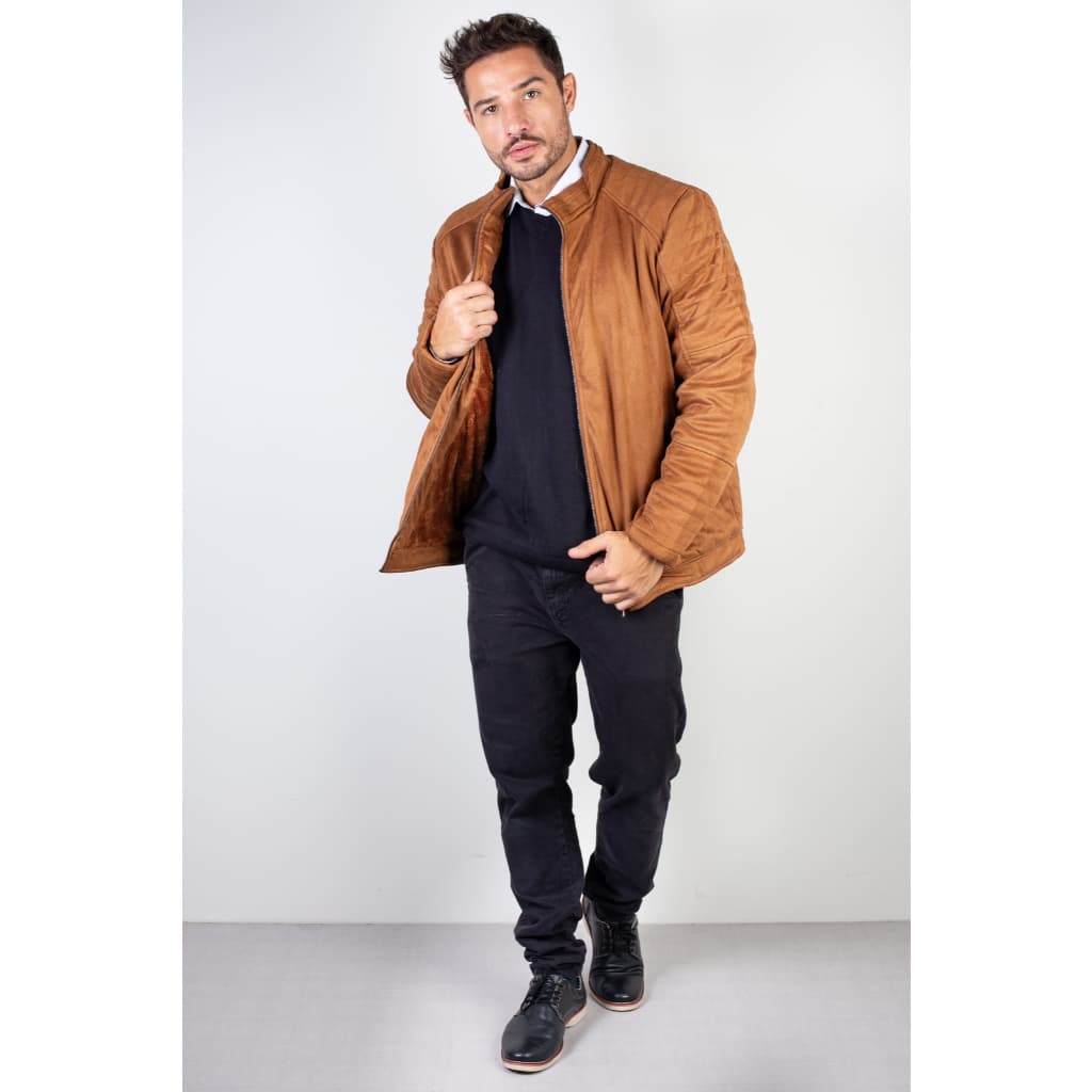 Jaqueta suede masculina forrada 94125