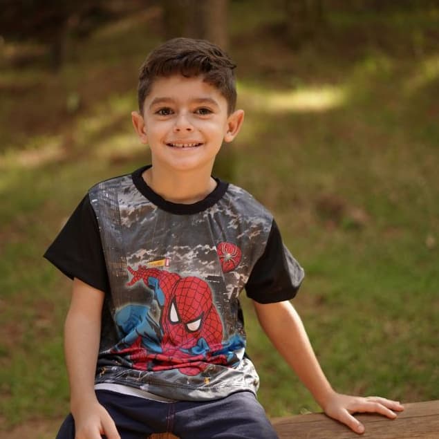 Camisa Do Homem Aranha Infantil Sublimação Premium Heróis Marvel Camiseta Menino Kids 2-9 Anos
