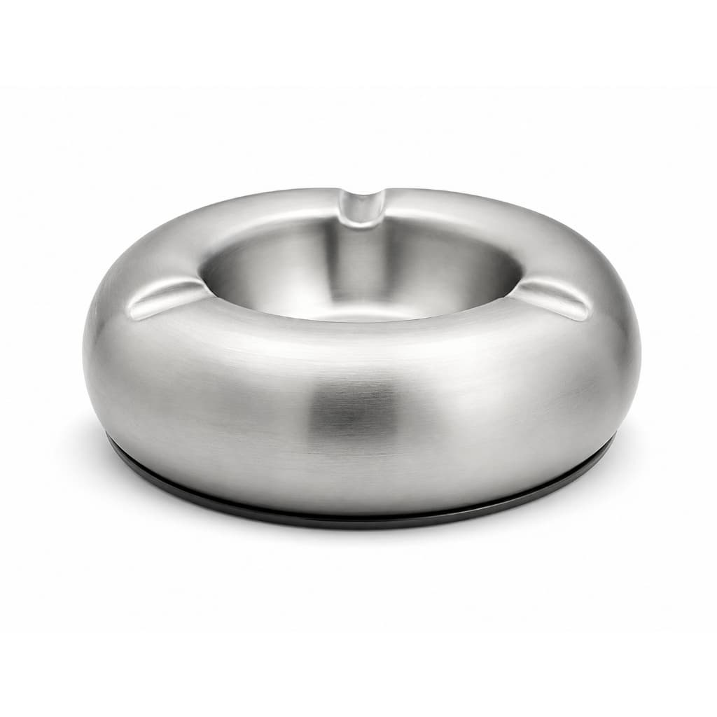 Porta Resíduos Inox Redondo Multiuso Decorativo Mesa Varanda 3 Apoios Premium