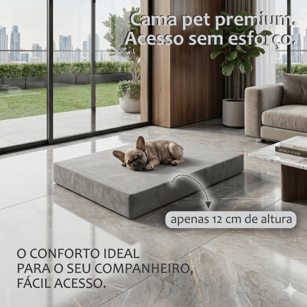 Cama Box Pet Premium PetFlex Para Cães e Gatos Fácil Acesso