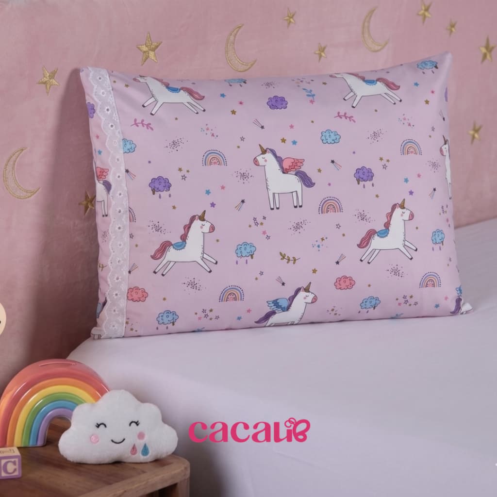 Kit Fronha Infantil Kids  Microfibra Estampada - Várias Estampas