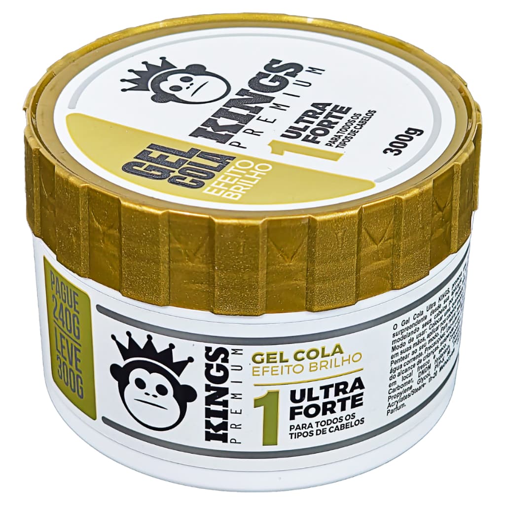 Gel Cola Ultra Forte Kings - 300g - 3 Unidades