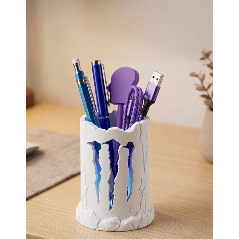 Porta Canetas Monster Organizador de Mesa