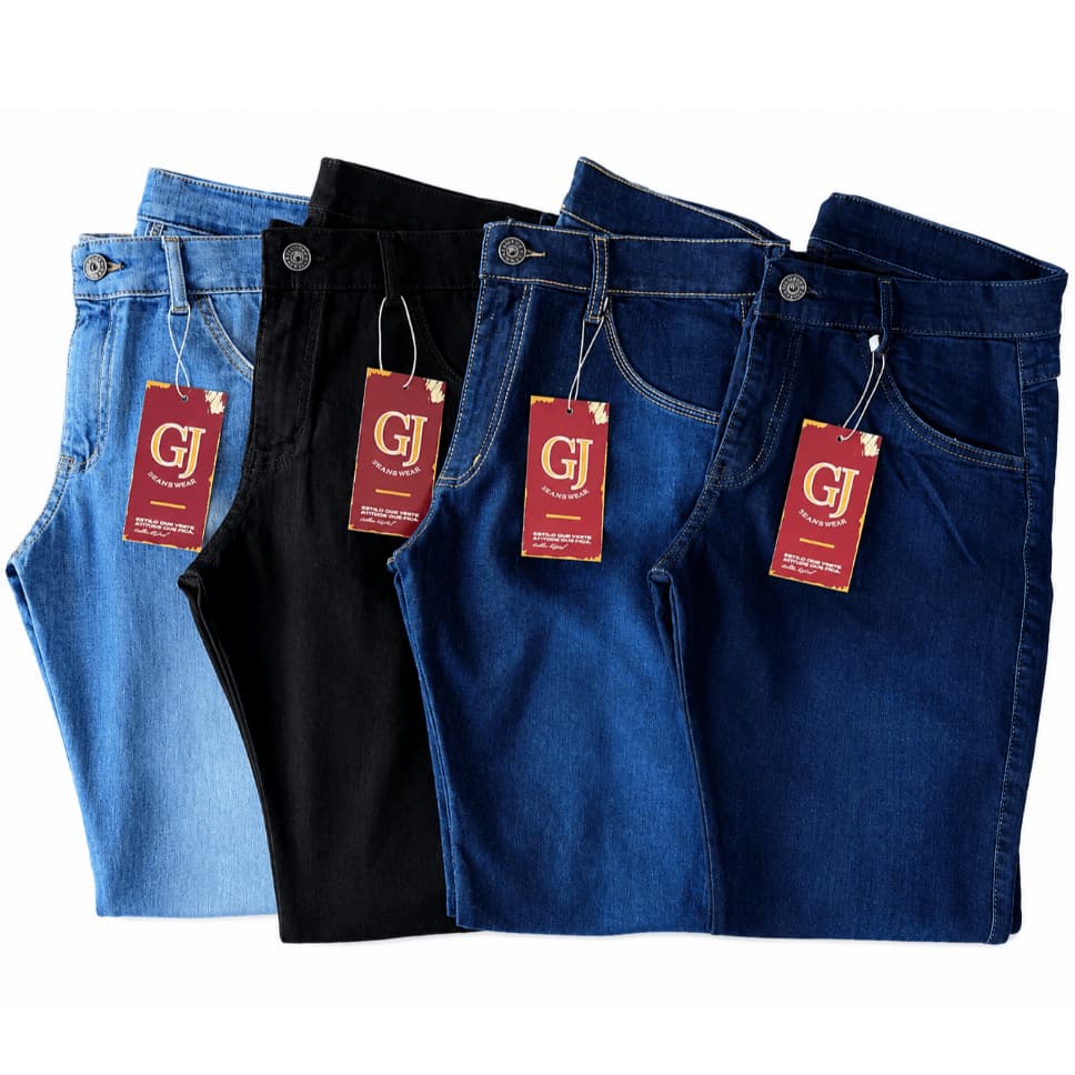Kit 5 Calça Masculina Jeans Slim Elastano Lycra REVENDEDORES