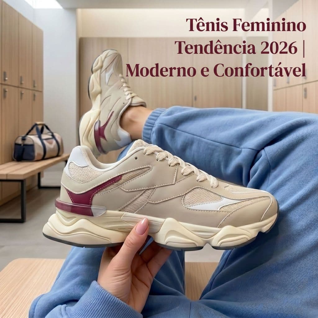 Tenis Feminino Moderno | Alta Qualidade, Solado Antiderrapante e Tecido Respirável | COMPRE AGORA!