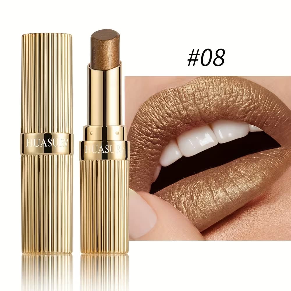 BATOM Hidratante Brilhante cor 08  Volumizador Acabamento Fosco, Cor Vibrante de Longa Duração COR 8