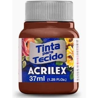 Tinta Para Tecido Fosca Acrilex 37ml Cor Marrom 531