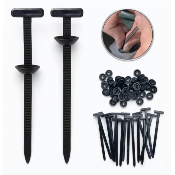 Kit Enforca Gato Abraçadeira de Nylon Presilhas Automotivas Fivela Nylon Fita Auto Travante para Uso Universal