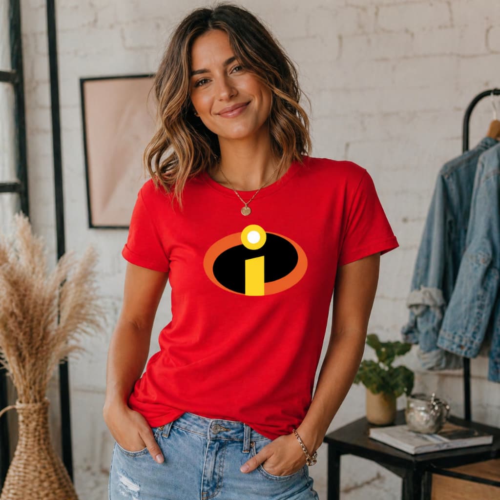 Camiseta Feminina T Shirt Logo Os Incriveis 100% Algodão Fio 30.1 Envio Imediato Premium