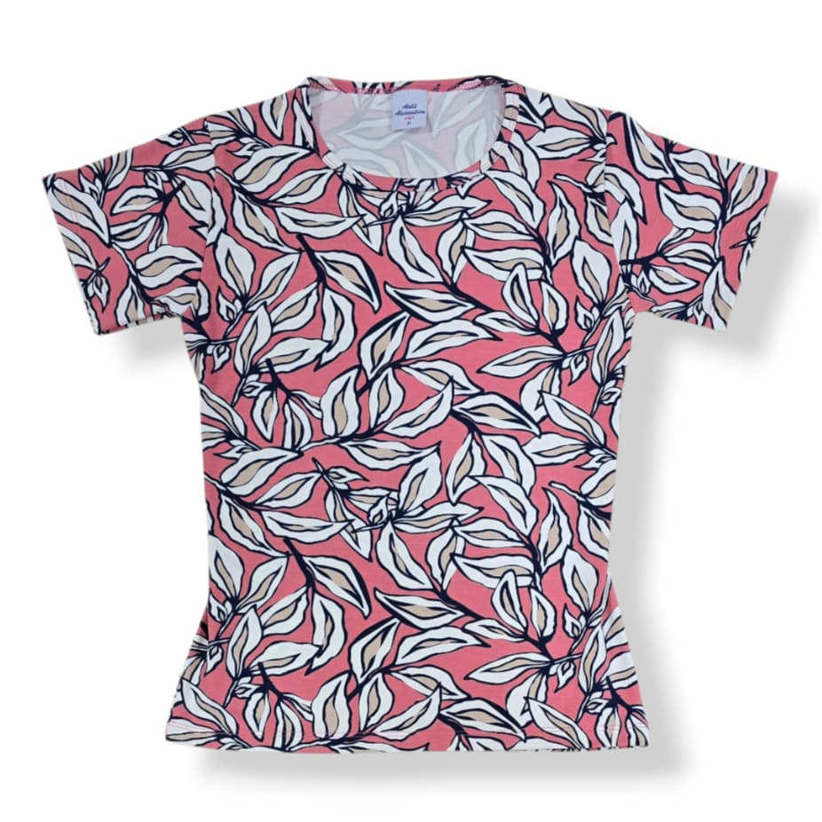 T-shirt Camiseta Viscolycra Moda Feminina Estampada Divertida Malha Básica Casual Soltinha Bichinho
