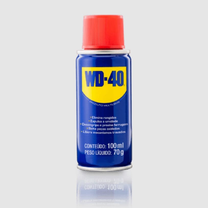 KIT WD-40 Multiuso Compacto 100ml - Lubrificante E Desengripante - Antiferrugem - Desemperra Peças