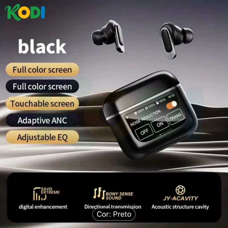 Fone de Ouvido Gamer Bluetooth Sem Fio TOUR Pro 2 | Com LED, Modo Jogo e Música Original - B7