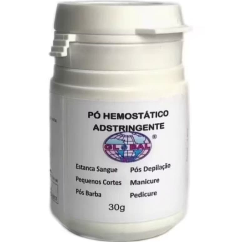 2 Pós Hemostáticos 30g cada, Estanca Sangue ideal para Manicures, Pedicures, Podólogos ,Studios e Tosas de Pets. Ref.167