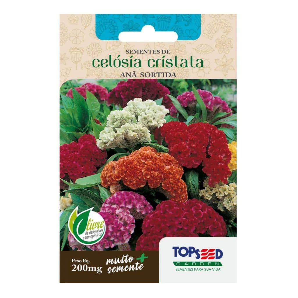 SEMENTES DE CRISTA DE GALO - CELOSIA CRISTATA SORTIDA ANA 300mg ISLA SEM. (12665 - 11383)
