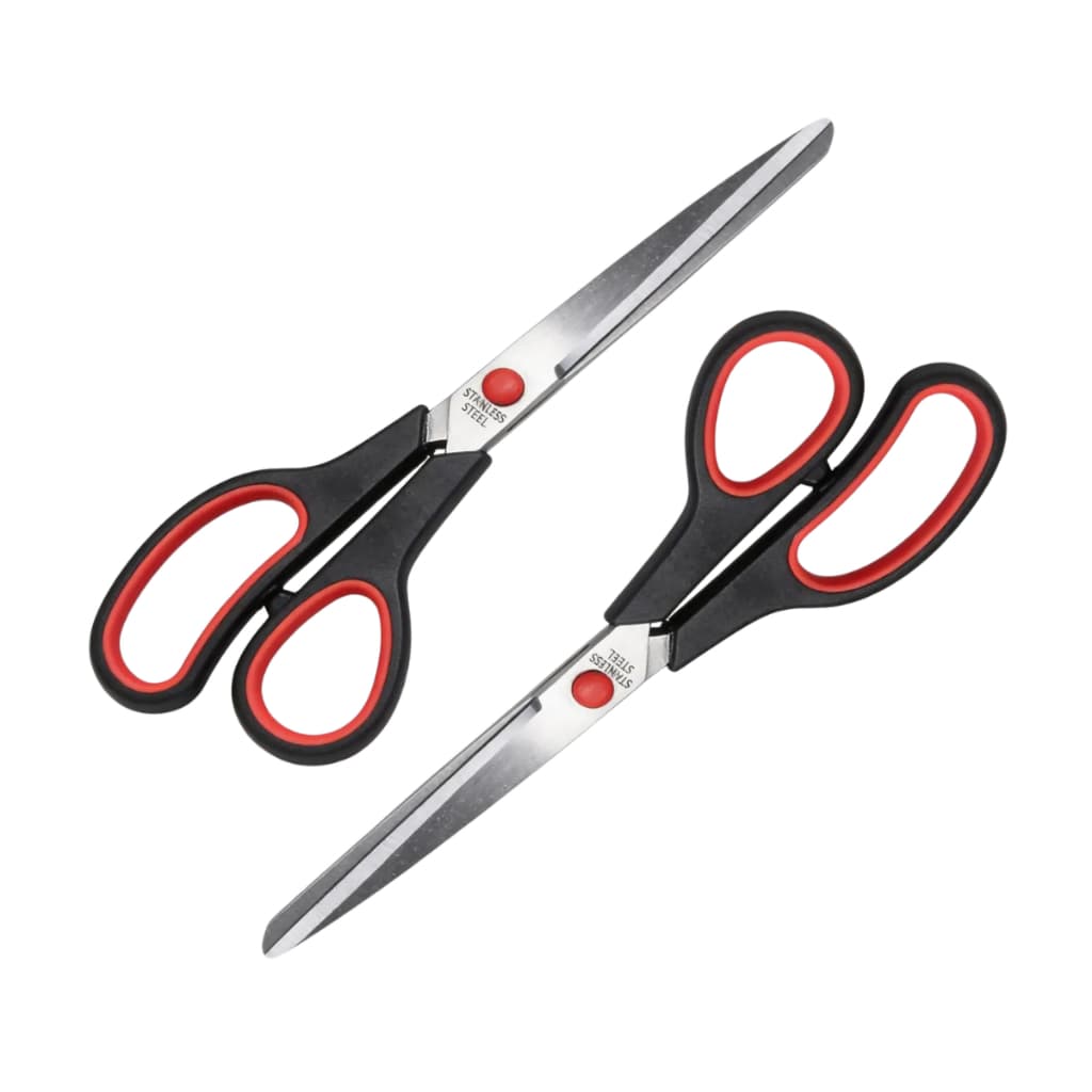 Kit 2 Tesoura Multiuso 9" Alfaiate Artesanato Costura Escritório Escolar Black Bull