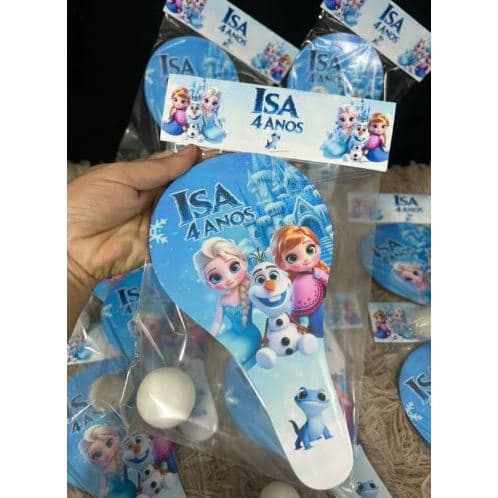 25 kits Raquetes 🏓 Ping Pong Personalizadas para Aniversário Todos os Temas