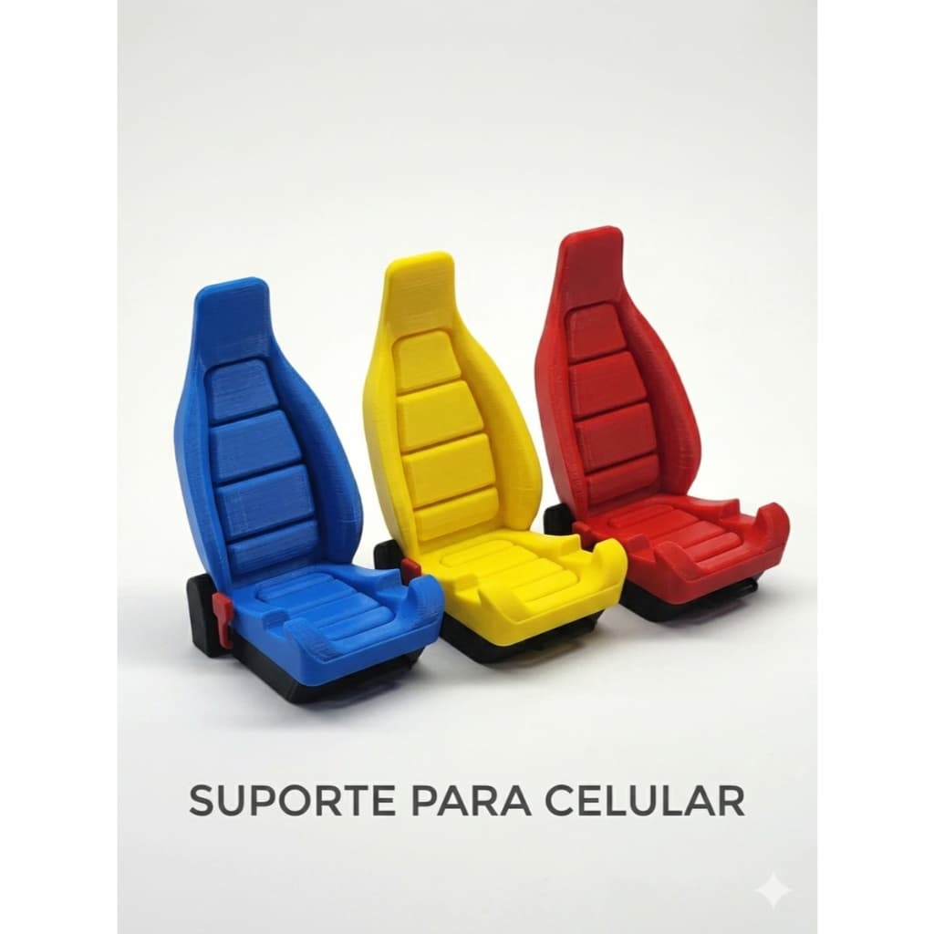 Suporte Porta Celular Banco de Carro Esportivo | Automotivo em Impressão 3D