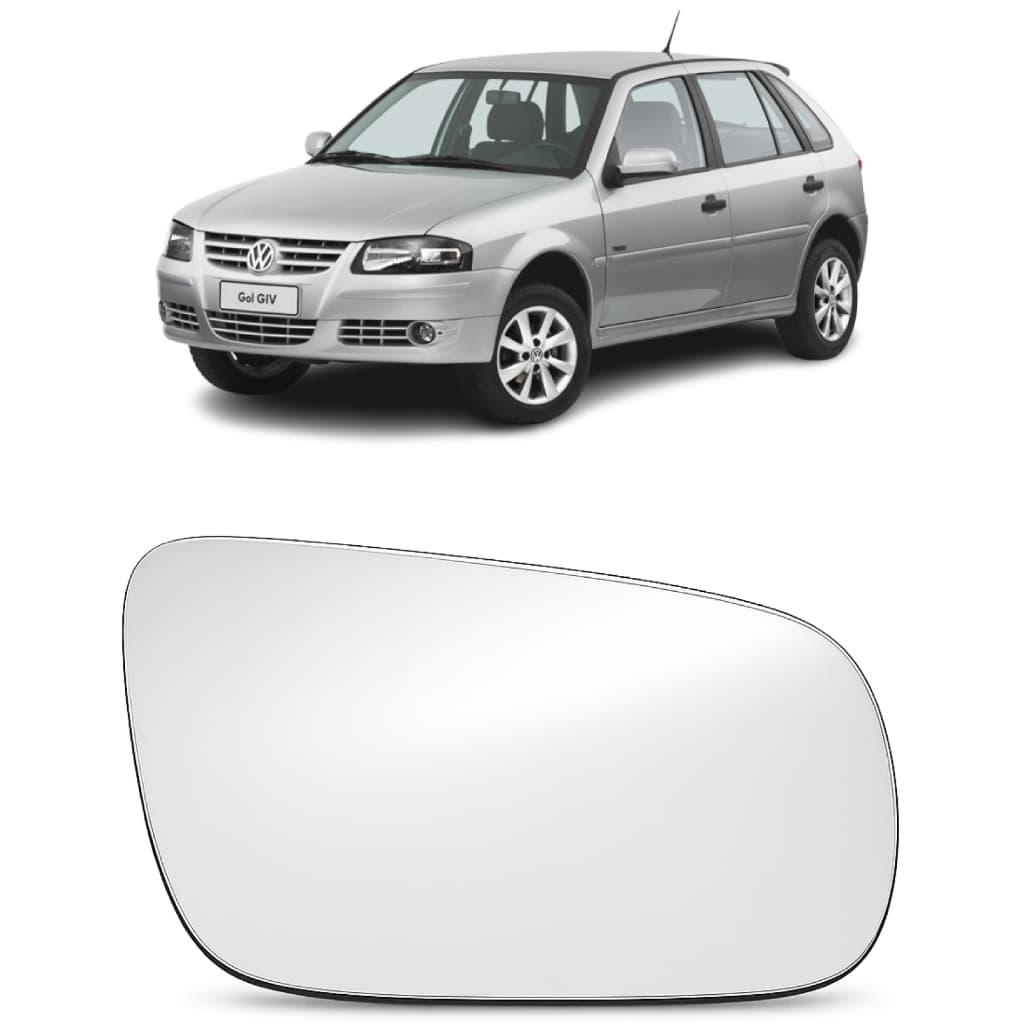 Vidro Espelho Refil Lente Retrovisor Gol Parati Saveiro G3 G4 00 2001 2002 2003 2004 2005 2006 07 08