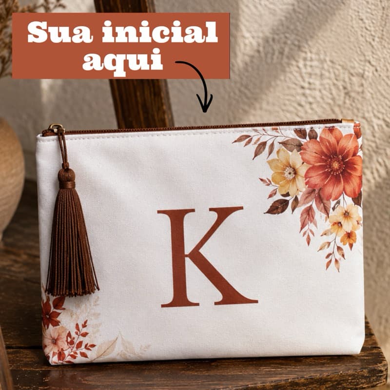Neceser com nome  Necessaire Organizador Cosmético Maquiagem Feminino Para Viagem bolsinha de mão bolsinha com nome