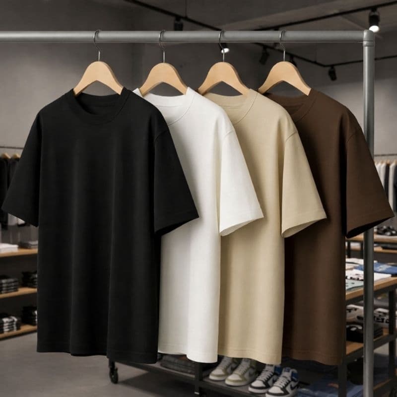 Camiseta Oversized Premium Unissex Básica Streetwear Algodão Confortável